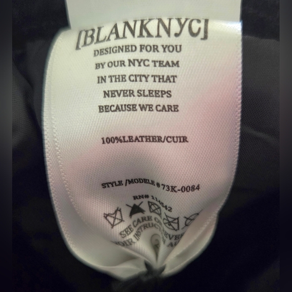 NEW BLANK NYC LEATHER SUEDE FRINGE MINI SKIRT. - Picture 5 of 6